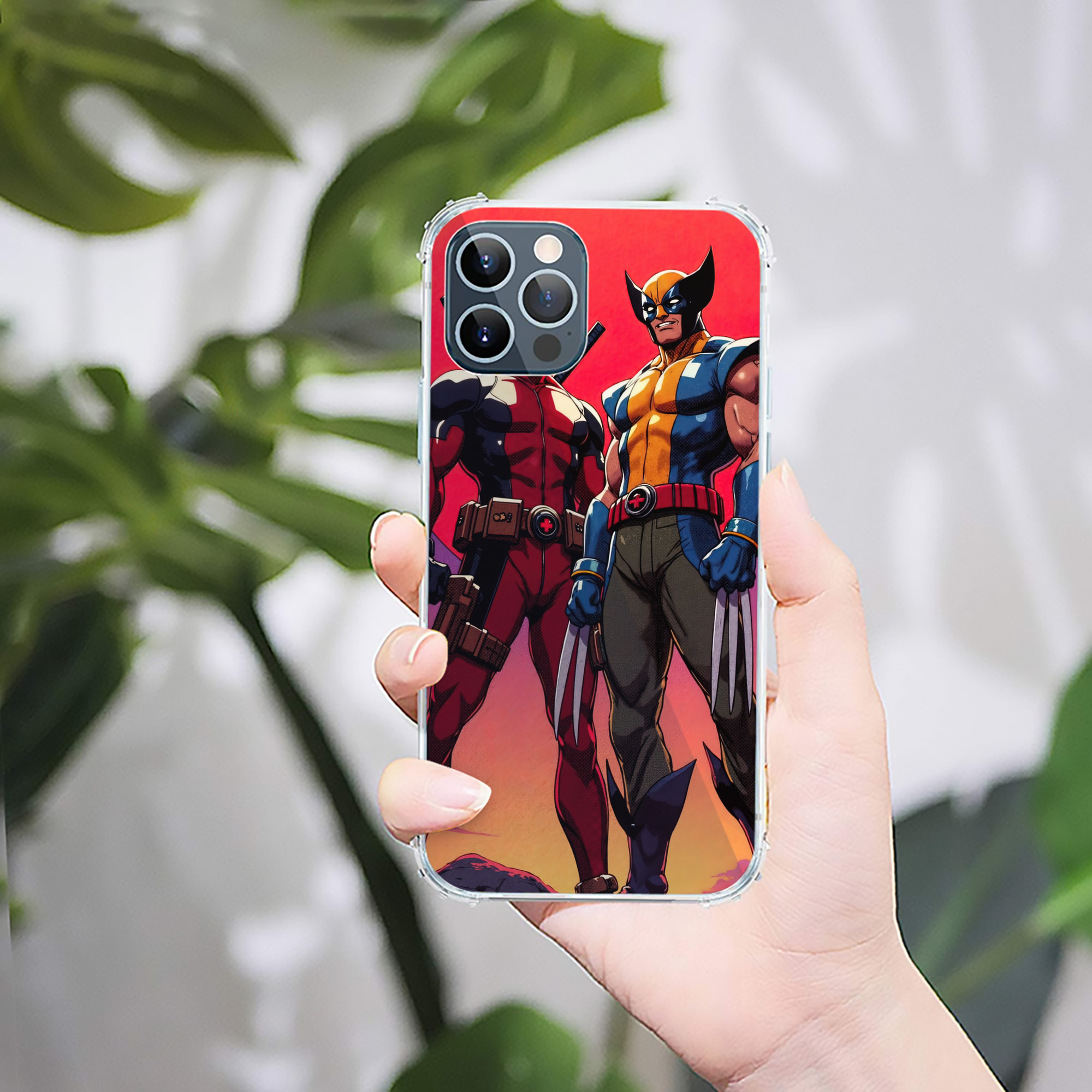 （画像用） Deadpool デッドプール 【iPhone 12シリーズ対応】透明スマホケース（クリアソフトケース）